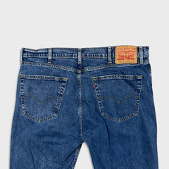 Levi's 505 Jeans Mens 38x30 Blue Regular Fit Straight Leg Medium Wash Denim Pants