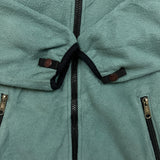 Vintage 90s The North Face Jacket Womens Small Green Full Zip USA Denali Fleece