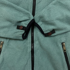 Vintage 90s The North Face Jacket Womens Small Green Full Zip USA Denali Fleece