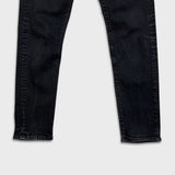 Levi's 512 Jeans Mens 31x26 Black Slim Taper Leg Dark Wash Mid Rise Stretch Denim Pants