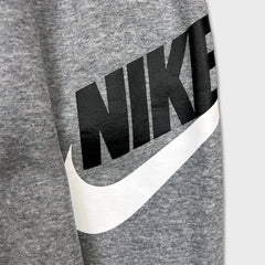 Nike Sportswear Sweatpants Mens Medium Gray Graphic Swoosh Spell Out Jogger