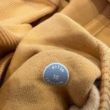 Lululemon Scuba Hoodie Womens Size 10 Yellow Full Zip Sports Hooded Sweater