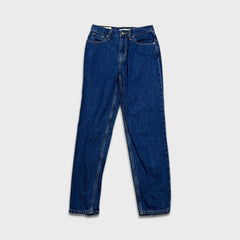 Levi's Mom Jean Womens 25x28 Blue Medium Wash High Rise Taper Leg Denim Pants