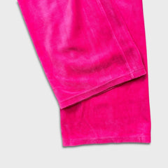 Juicy Couture OG Big Bling Velour Track Pants Womens Small Pink Relaxed Jogger