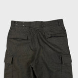 Harry Rosen Dress Pants Mens 32x30 Brown Wool Cargo Utility Trousers Tailored