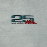 Vintage Y2K No Fear Mens XL White Mark McGwire Ball of Fame Baseball MLB Tee