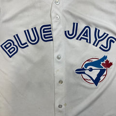 Vintage 2011 Majestic Roberto Alomar Toronto Blue Jays Hall of Fame Jersey Mens Large White MLB Baseball