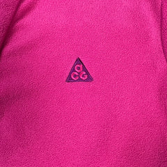 Vintage Y2K Nike ACG Fleece Womens Medium Pink 1/4 Zip Pullover Jacket