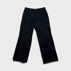 Dickies Pants Mens 32x30 Black Flex Regular Straight Workwear Chino Cargo Trouser