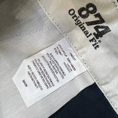 Dickies 874 Pants Mens 34x28 Blue Original Fit Workwear Casual Chino Trousers