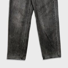 Levi's 568 Jeans Mens 33x32 Black Loose Straight Faded Dark Wash Denim Pants