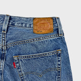 Levi's 501 '90s Style Jeans Womens 27x30 Blue Original Fit Straight Medium Wash Denim Pants