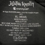 Crunchyroll Jujutsu Kaisen T Shirt Mens XL Black Anime Graphic Short Sleeve Tee