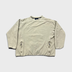 Ermenegildo Zegna Fleece Mens Medium Beige Pullover Jacket