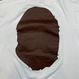 A Bathing Ape BAPE T Shirt Mens Large White Big Ape Head Double Sided Tee