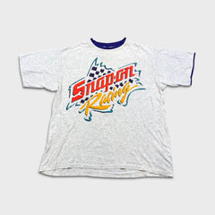 Vintage 90s Snap-On Racing T Shirt Mens XL Gray NASCAR Sportswear Graphic Tee
