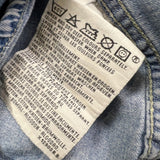 Vintage 90s Levi's Denim Shirt Men Medium Blue Light Wash Western Button Up