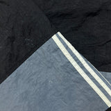 Vintage 90s Adidas Jacket Mens Large Black Essential Stripe Full Zip