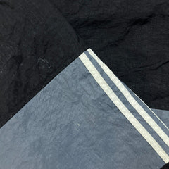 Vintage 90s Adidas Jacket Mens Large Black Essential Stripe Full Zip