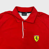 Vintage 90s Ferrari Polo Shirt Mens XL Red Scuderia Embroidered Short Sleeve Racing