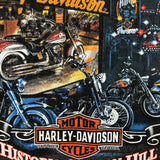 Harley Davidson T Shirt Mens XL Gray Historic Clifton Hill Niagara Falls