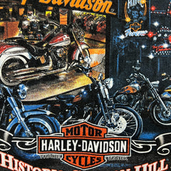Harley Davidson T Shirt Mens XL Gray Historic Clifton Hill Niagara Falls