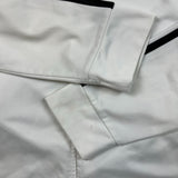 Adidas Sweatshirt Mens Medium White Essentials 3 Stripe Full Zip Tracksuit Top