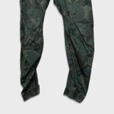 G-Star Raw Pants Mens 29x28 Green Camo Powel 3D Tapered Cuffed Cargo Trousers