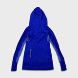 Lululemon Run Stay On Course Pullover Womens Size 4 Blue Sports Hooded Sweater