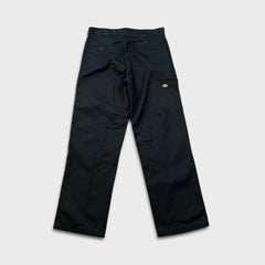 Dickies Pants Mens 34x32 Black Loose Fit Double Knee Workwear Baggy Trouser