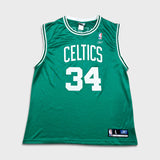 Vintage Reebok Paul Pierce #34 Boston Celtics Jersey Mens Large Green NBA Basketball