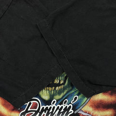 Vintage 90s 3D Emblem Truckers Only T Shirt Mens Large Black Drivin Life Away Tee