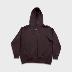 Nike Sportswear Hoodie Mens Small Purple Center Swoosh Pullover Hooded Sweater
