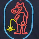 Vintage 1988 Bear Whiz Beer T Shirt Mens Large Blue Single Stitch Virginia Tee