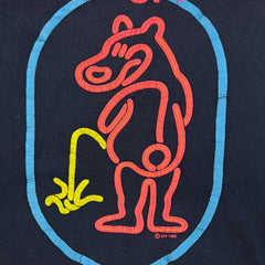 Vintage 1988 Bear Whiz Beer T Shirt Mens Large Blue Single Stitch Virginia Tee