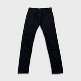 Levi's 512 Jeans Men 30x30 Black Slim Taper Leg Dark Wash Mid Rise Stretch Denim Pants