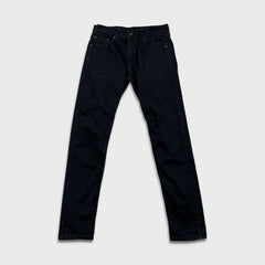 Levi's 512 Jeans Men 30x30 Black Slim Taper Leg Dark Wash Mid Rise Stretch Denim Pants