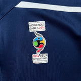 2014 Nike Indigenous Games Track Jacket Mens Large Blue Dri Fit Full Zip