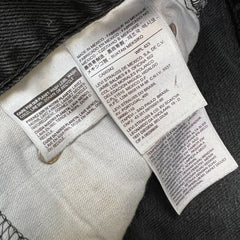 Levi's 550 Jeans Mens 36x28 Black Relaxed Fit Straight Leg Light Wash Baggy Denim Pants