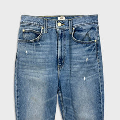 Levi's x Deepika Padukone Jeans Women 28x27 Blue Flare Leg Medium Wash Denim Pants