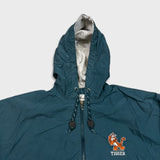 Vintage 90s Disney Tiger Jacket Mens Large Blue Winne The Pooh Full Zip Coat