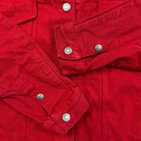 Vintage 90s Calvin Klein Sport Denim Jacket Mens Medium Red USA Trucker