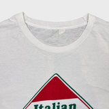 Vintage 80s Italian Princess T Shirt Mens 2XL White Single Stitched Novelty Tee