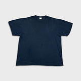 Vintage Y2K Blank T Shirt Mens 2XL Black Short Sleeve Classic Faded Tee