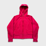 Lululemon Scuba Hoodie Womens Size 8 Pink Full Zip Sports Hooded Sweater
