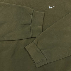 Vintage Y2K Nike Sportswear Sweatshirt Mens Large Green USA Faded Pullover