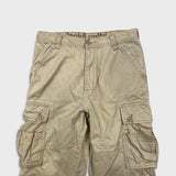 Vintage Y2K Ecko Unltd Pants Mens 30x30 Beige Relaxed Fit Wide Leg Baggy Cargo