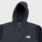 The North Face Jacket Womens Medium Black Denali Polartec Hooded Full Zip Fleece