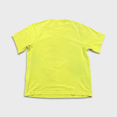 Helmut Lang T Shirt Mens XL Yellow Sample Press Only Box Logo Graphic Tee