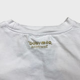 Vintage 2007 Baby Milo Hot Dog T Shirt Mens Medium White BAPE Graphic Short Sleeve Tee